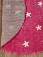 Ковер Funky Top Starf pink круг