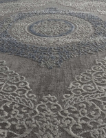 Ковер Armina 03880 blue/blue круг