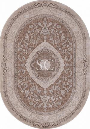 Ковер Armina 03874 brown/brown овал