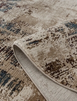 Ковер Quantum 3002B brown/brown овал