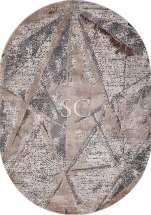 Ковер Armina 04022 grey/brown овал 